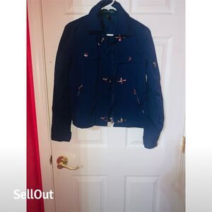 Ralph Lauren Women's Navy Blue Toggle Jacket Size S Casual Nautical